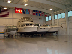Pelican Hangar Flight Operations Center offers indoor storage of boats, automobiles, classic cars, snowmobiles and motorhomes.